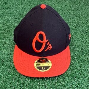 New Era Baltimore Orioles 59FIFTY Fitted Hat size 7 1/8 Low Profile NEW